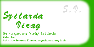 szilarda virag business card